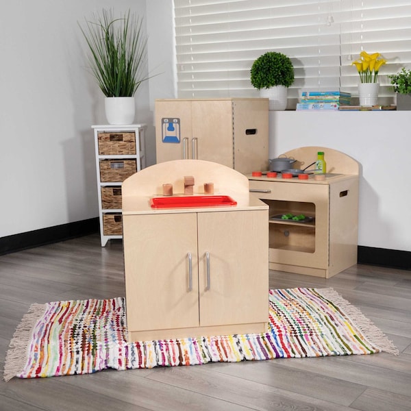 Flash Furniture Children's Wooden Sink for Commercial or Home Use MK-DP002-GG - main